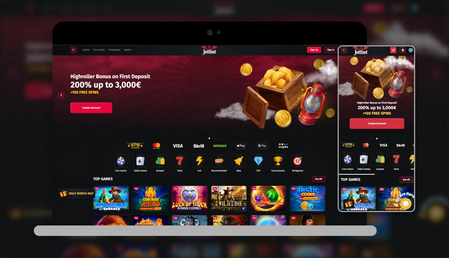 JettBet Casino Login & Registration image 3